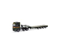 herpa Camion Plateau surbaissé Volvo FH GL 2020 "Emil Egger, Miniature à l’échelle 1:87, pièce de Collection, fabriqué en Allemagne, Plastique