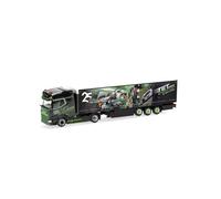 Herpa Camion bâché DAF XG+ TET/Jubiläum, Miniature à l’échelle 1:87, pièce de Collection, fabriqué en Allemagne, Plastique