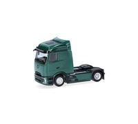 Herpa modèle Camion Mercedes-Benz Actros L ProCabin Streamspace Tracteur Routier 2 essieux, Vert Mousse, Miniature à l’échelle 1:87, pièce de Collection, Made in Germany, Plastique