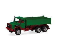 Herpa 320276 - 1/87 - Iveco Hauber KIPP-LKW, Vert - Neuf