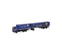 Herpa 320719 - 1:87 Scania 141 Camion Plateau Hängerzug Planen «ASG»