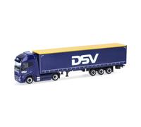 Herpa 320818 | Volvo FH GL XL 2020 "Elc.| Treuil de selle de bâche de rideau | DSV | 1:87