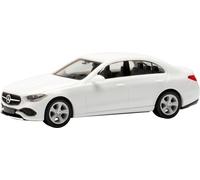 Miniatures montées - Mercedes Class C Limousine blanc polaire 1/87 Herpa