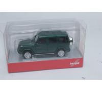 herpa Voiture Miniature Mercedes-Benz Classe G (W465), échelle 1:87, pièce de Collection, fabriquée en Allemagne, modèle en Plastique, Couleur : Vert émeraude métallisé