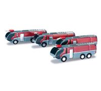 Herpa 520867 - 1/500 Accessoires D'Aéroport Véhicules de Pompiers Inhalt: 4 Pcs