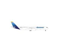 herpa Avion Miniature Discover Airlines Airbus A330-300 - D-AIKK, à l’échelle 1:500, Objet de Collection, modèle sans Socle, métal