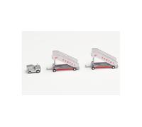 Herpa 571005 1/200 Escaliers Passagers Historiques Qantas (2) Avec Tracteur (1)