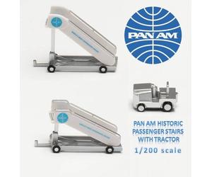 HERPA 571890 1/200, escalier passager historique Pan Am avec tracteur