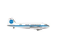 herpa Avion Pan American World Airways Douglas DC-3, Miniature à l’échelle 1:200, pièce de Collection, avec Socle,métal