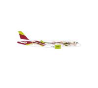 herpa Avion Miniature airBaltic Airbus A220-300 50th A220 - YL-ABX, à l’échelle 1:200, Objet de Collection, modèle sans Support, métal