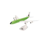 Herpa Modèle d'avion Snap-Fit Boeing 707-320 Braniff – Miniature 1:144, plastique, socle
