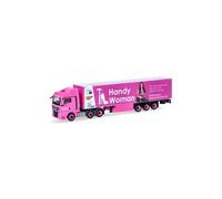 Herpa 954600 - 1/87 MAN Camion Modèle TGX XLX Remorque Frigo "HandyWoman" - Neuf