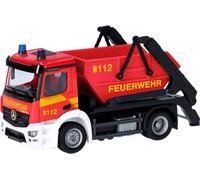 Herpa 098250 - 1:87 Mercedes-Benz Actros S Absetzkipper AK12 "Pompiers" - Neuf