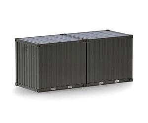 Herpa Accessoire 2 x conteneurs de 10 ft Bundeswehr, Vert Bronze (Non imprimé) à l'échelle 1:87, modélisme, Miniature, Plastique Modèle, 747103