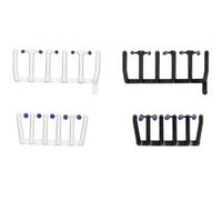 herpa Accessoire 80 Feux de signalisation Bleu Transparent avec socles Noirs et Blancs, 20 Grands et 20 Petits, à l’échelle 1:87, modèle Miniature, Plastique