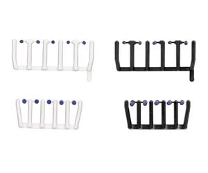 herpa Accessoire 80 Feux de signalisation Bleu Transparent avec socles Noirs et Blancs, 20 Grands et 20 Petits, à l’échelle 1:87, modèle Miniature, Plastique