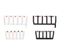 herpa Accessoire 80 Feux de signalisation Orange Transparent avec socles Noirs et Blancs, 20 Grands et 20 Petits, à l’échelle 1:87, modèle Miniature, Plastique