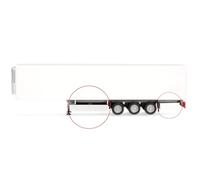 herpa Accessoire coffres à palettes et à Outils (Krone), 2X Blanc et Noir, à l'échelle 1:87, modèle Miniature, Plastique