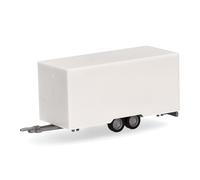 herpa Accessoires remorque à Bagages 4,7 m pour Voiture/camionnette en Blanc à l'échelle 1:87, modèle Miniature, Plastique