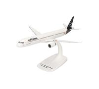 Herpa Airbus A321, La Souris, biplan Lufthansa, Ailes, modèle réduit d'avion avec Support, modélisme, maquettes, Objet de Collection, Snap-on, 612432, Multicolore