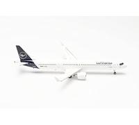 Herpa Airbus A321neo Lufthansa D-AIEG Naumburg, A6-EOT Échelle 1:200 - Modèle d'avion pour collectionneurs, décoration miniature, aviateur sans pied en métal