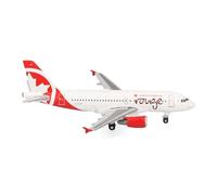 Herpa Avion Miniature Air Canada Rouge Airbus A319, Miniature à l’échelle 1:500, Objet de Collection, modèle d’Avion sans Socle, métal