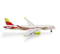 herpa Avion Miniature airBaltic Airbus A220-300 50th A220 - YL-ABX, à l’échelle 1:500, Objet de Collection, modèle sans Socle, métal