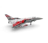 herpa Avion Miniature Austrian Air Force Eurofighter Typhoon - Escadron de Surveillance, Zeltweg « Austrian Tigers », échelle 1:200, pièce de Collection, modèle sans Socle, métal