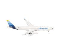 herpa Avion Miniature Discover Airlines Airbus A330-300 - D-AIKK, à l’échelle 1:500, Objet de Collection, modèle sans Socle, métal