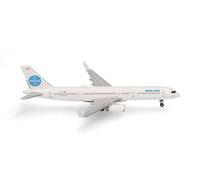 Herpa Avion Miniature Pan Am Boeing 757-200 “Tracing The Transatlantic”, Miniature à l’échelle 1:500, Objet de Collection, modèle d’Avion sans Socle, métal