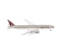 herpa Avion Miniature Qatar Airways Boeing 787-9 Dreamliner - A7-BHO, à l’échelle 1:500, Objet de Collection, modèle sans Socle, métal