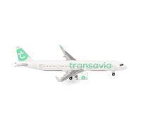 herpa Avion Miniature Transavia Airbus A321neo, à l’échelle 1:500, Objet de Collection, modèle sans Socle, métal