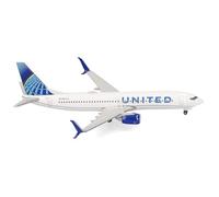 Herpa Avion Miniature United Airlines Boeing 737-800, échelle 1:500, pièce de Collection, modèle sans Socle, métal