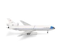 herpa Avion Miniature USAF Mcdonnell Douglas KC-10 Extender - 2nd BW, Barksdale AB (livrée d’Origine) - 79-0433, à l’échelle 1:500, Objet de Collection, modèle sans Support, métal