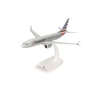Herpa Avion Snap-Fit Miniature American Airlines Boeing 737 Max 8 - N306RC, Miniature à l’échelle 1:200, Objet de Collection, modèle avec Socle, Plastique
