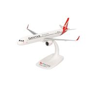 Herpa Avion Snap-Fit Miniature Qantas Airbus A321XLR, Miniature à l’échelle 1:200, Objet de Collection, modèle avec Socle, Plastique