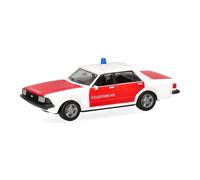 Herpa Basic Maquette Voiture Ford Granada Pompiers, echelle 1/87, Model Allemand, modèle d’entrée de Gamme, Figurine Plastique