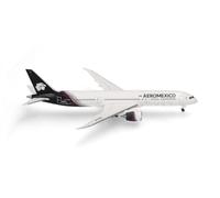 Herpa Boeing 787-9 Dreamliner, modèle d’Avion Aeroméxico, Nouvelle livrée | Modèle réduit d’avion fidèle à l’original en métal, à l’échelle 1:500, collectionneurs à partir de 14 ans, conçu en Allemagne