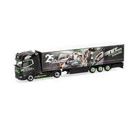 herpa Camion bâché DAF XG+ TET/Jubiläum, Miniature à l’échelle 1:87, pièce de Collection, fabriqué en Allemagne, Plastique