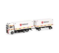 Herpa Camion remorque MAN TGX GX « Malteser/Bad Reichenhall » 1:87 Plastique Pièce de collection