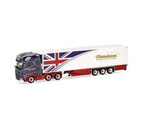 herpa Camion Miniature DAF XG+ Semi-remorque frigorifique Harrisons (Royaume-Uni), Miniature à l’échelle 1:87, Objet de Collection, Made in Germany, Plastique