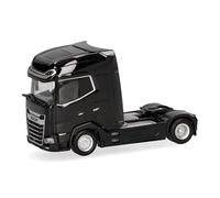herpa Camion Miniature DAF XG+ Tracteur 2 essieux, Noir, Miniature à l’échelle 1:87, Objet de Collection, Made in Germany, Plastique