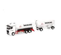 herpa Camion Miniature Mercedes-Benz Actros Streamspace Train-citerne à Lait Imgrund, à l’échelle 1:87, Objet de Collection, fabriqué en Allemagne, Plastique