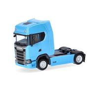 Herpa Camion Miniature Scania CS 20 HD Tracteur 2 essieux, Bleu Clair, Miniature à l’échelle 1:87, Objet de Collection, fabriqué en Allemagne, Plastique