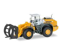 Herpa – Chargeuse sur roues L580 – Grumier avec godet – Plastique, échelle 1:87