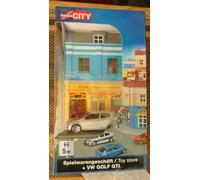 Herpa City 800020 Boutique De Jouets, Volkswagen Golf Gti Gris Clair 1:64