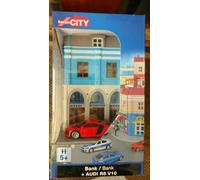 Herpa City 800037 Banque + Audi R8 V10 Couleur Rouge 1:64