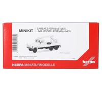 Herpa kit de modélisme MiniKit IFA G5 Camion-Grue 3 essieux, Blanc, Miniature à l’échelle 1:87, pièce de Collection, kit de modélisme, Plastique
