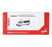 Herpa kit de modélisme MiniKit Mercedes-Benz Sprinter 18 RTW Delfis, Blanc, Miniature à l’échelle 1:87, pièce de Collection, kit de modélisme, Plastique