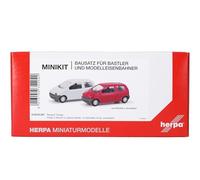 Herpa Kit de modélisme MiniKit Renault Twingo, 2 pièces, Vermehlo Vivo/Jaune Vanille, Miniature à l'échelle 1:87, à Collectionner, Kit de modélisme en Plastique